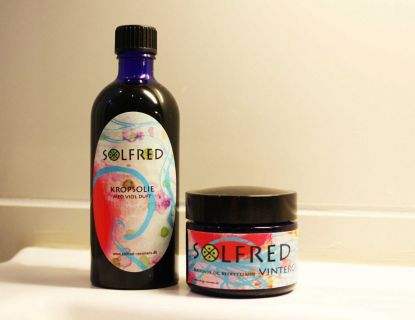 labels for Solfred´s cosmetics 